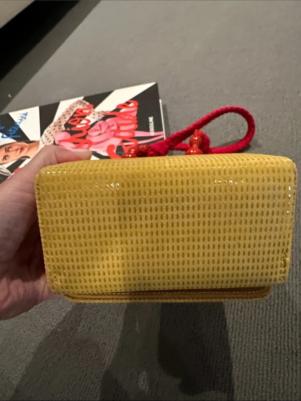 Vintage Rafael Sanchez Crossbody Bag in Yellow and Red